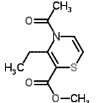 CAS 登录号：503302-15-6， 甲基4-乙酰基-3-乙基-4H-1,4-噻嗪-2-羧酸酯