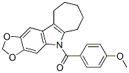CAS#: 50332-37-1, 5,6,7,8,9,10-Hexahydro-5-(p-Anisoyl)Cyclohepta[b]-1,3-Dioxolo[4,5-f]Indole