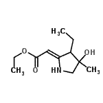 CAS#: 503570-37-4, Ethyl (2Z)-(3-Ethyl-4-Hydroxy-4-Methyl-2-Pyrrolidinylidene)Acetate