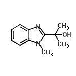 CAS 登录号：50361-89-2， 2-(1-甲基-1H-苯并咪唑-2-基)-2-丙醇