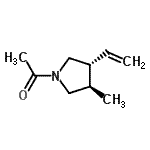 CAS#: 50401-66-6, 1-[(3R,4R)-3-Methyl-4-Vinyl-1-Pyrrolidinyl]Ethanone