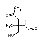 CAS#: 504438-80-6, 3-Acetyl-2-(Hydroxymethyl)-2-Methylcyclobutanecarbaldehyde