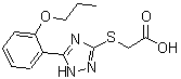 CAS 登录号：50616-43-8， {[5-(2-丙氧基苯基)-1H-1,2,4-三唑-3-基]硫基}乙酸
