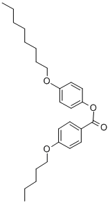 CAS 登录号：50649-44-0， 4-正辛氧基苯基 4-正戊氧基苯甲酸酯