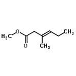CAS 登录号：50652-84-1， 甲基(3E)-3-甲基-3-己烯酸酯