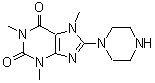 CAS#: 50693-74-8, 1,3,7-Trimethyl-8-(1-Piperazinyl)-3,7-Dihydro-1H-Purine-2,6-Dione
