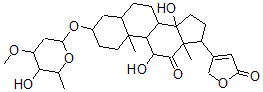 CAS#: 507-88-0, 3beta-[(3-O-Methyl-2,6-Dideoxy-L-Lyxo-Hexopyranosyl)Oxy]-11alpha,14-Dihydroxy-19-Oxo-5beta-Card-20(22)-Enolide