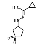 CAS 登录号：507455-16-5， (1E)-1-(1-环丙基乙基亚基)-2-(1,1-二氧代四氢-3-噻吩基)肼