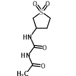 CAS#: 507456-13-5, N-[(1,1-Dioxidotetrahydro-3-Thiophenyl)Carbamoyl]Acetamide