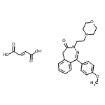 CAS 登录号：508-69-0， 1-(4-甲氧基苯基)-3-[2-(4-吗啉基)乙基]-3,5-二氢-4H-2,3-苯并二氮杂卓-4-酮(2E)-2-丁烯二酸酯(1:1)