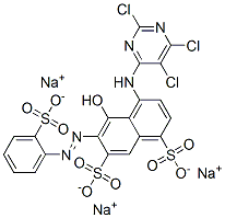 CAS#: 50802-28-3, 5-Hydroxy-6-[(2-Sulfophenyl)Azo]-4-[(2,5,6-Trichloro-4-Pyrimidinyl)Amino]-1,7-Naphthalenedisulfonic Acid Trisodium Salt