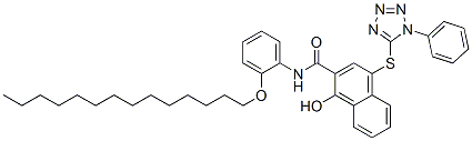 CAS#: 5084-13-9, 1-Hydroxy-4-(1-Phenyl-1H-Tetrazol-5-Ylthio)-2'-Tetradecyloxy-2-Naphthanilide