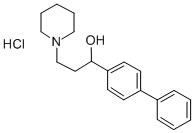 CAS 登录号:50910-16-2, alpha-(4-联苯基)-1-哌啶丙醇盐酸盐