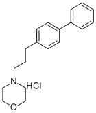 CAS 登录号:50910-37-7, 4-(3-(4-联苯基)丙基)吗啉盐酸盐