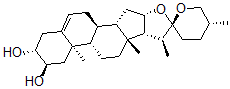 CAS#: 511-97-7, (25R)-Spirost-5-Ene-2alpha,3beta-Diol