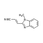 CAS 登录号：51100-90-4， (2E)-3-(1-甲基-1H-苯并咪唑-2-基)丙烯腈