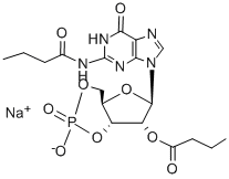 CAS 登录号：51116-00-8， N2,2'-O-二丁酰鸟苷 3',5'-环单磷酸酯钠盐