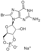 CAS 登录号：51116-01-9， 8-溴鸟苷 3',5'-(环)单磷酸酯钠盐