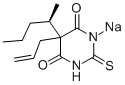 CAS 登录号：51165-40-3， R(+)-硫代戊醛钠