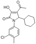 CAS#: 512177-18-3, 4-Acetyl-1-(3-Chloro-4-Methylphenyl)-5-Cyclohexyl-1,5-Dihydro-3-Hydroxy-2H-Pyrrol-2-One