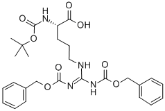 CAS 登录号：51219-19-3， 叔丁氧羰基-二(苄氧羰基)精氨酸