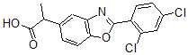CAS#: 51234-66-3, 2-(2,4-Dichlorophenyl)-alpha-Methyl-5-Benzoxazoleacetic Acid