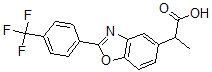 CAS#: 51234-73-2, alpha-Methyl-2-[4-(Trifluoromethyl)Phenyl]-5-Benzoxazoleacetic Acid