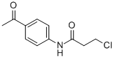 CAS 登录号：51256-02-1， N-(4-乙酰基苯基)-3-氯丙酰胺