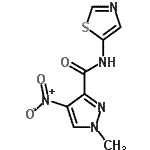 CAS#: 512818-27-8, 1-Methyl-4-Nitro-N-(1,3-Thiazol-5-Yl)-1H-Pyrazole-3-Carboxamide