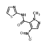 CAS#: 512827-63-3, 1-Methyl-4-Nitro-N-(1,3-Thiazol-2-Yl)-1H-Pyrazole-5-Carboxamide