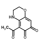 CAS 登录号：51321-91-6， 5-乙酰基-3,4-二氢-2H-1,4-苯并恶嗪-6,7-二酮