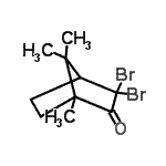 CAS 登录号：514-12-5， 3,3-二溴-1,7,7-三甲基双环[2.2.1]庚烷-2-酮