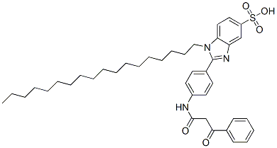 CAS#: 5149-72-4, 2-[4-[(1,3-Dioxo-3-Phenylpropyl)Amino]Phenyl]-1-Octadecyl-1H-Benzimidazole-5-Sulphonic Acid