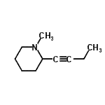 CAS 登录号：51498-58-9， 2-(1-丁炔-1-基)-1-甲基哌啶