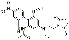 CAS#: 51897-40-6, N-[2-[(2-Cyano-4-Nitrophenyl)Azo]-5-[[2-(2,5-Dioxo-1-Pyrrolidinyl)Ethyl]Ethylamino]Phenyl]-Acetamide