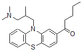 CAS#: 51989-35-6, 1-[10-(3-Dimethylamino-2-Methylpropyl)Phenothiazin-2-Yl]Pentan-1-One