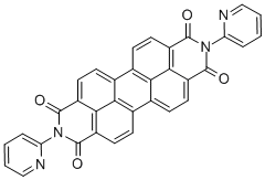 CAS#: 52000-77-8, N,N'-Bis(2-pyridyl)perylene-3,4,9,10-tetracarboxylic acid 3,4:9,10-diimide