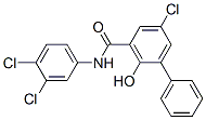 CAS 登录号：5212-99-7， N-(3,4-二氯苯基)-5-氯-2-羟基[1,1'-联苯]-3-甲酰胺