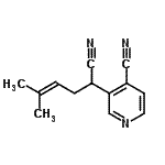 CAS#: 521982-54-7, 3-(1-Cyano-4-Methyl-3-Penten-1-Yl)Isonicotinonitrile