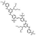 CAS#: 52232-33-4, 2,2'-[(E)-1,2-Ethenediyl]Bis[5-({4-[Bis(2-Hydroxyethyl)Amino]-6-[(3-Sulfophenyl)Amino]-1,3,5-Triazin-2-Yl}Amino)Benzenesulfonic Acid]