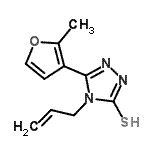 CAS#: 522597-61-1, 4-Allyl-5-(2-Methyl-3-Furyl)-4H-1,2,4-Triazole-3-Thiol