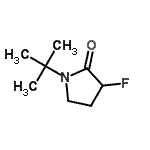 CAS#: 522665-43-6, 3-Fluoro-1-(2-Methyl-2-Propanyl)-2-Pyrrolidinone