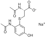 CAS#: 52372-86-8, Sodium (2R)-2-acetamido-3-[(2-acetamido-5-hydroxyphenyl)sulfanyl]propanoate