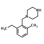CAS#: 523981-51-3, 1-(2-Ethyl-6-Methylbenzyl)Piperazine