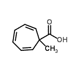 CAS 登录号：52433-00-8， 1-甲基-2,4,6-环庚三烯-1-羧酸