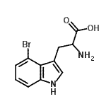 CAS 登录号：52448-16-5， 4-溴色氨酸