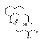 CAS#: 52461-08-2, 5,6,7-Trihydroxy-18-Methyloxacyclooctadecan-2-One