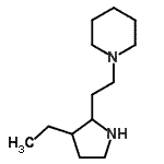 CAS#: 524918-19-2, 1-[2-(3-Ethyl-2-Pyrrolidinyl)Ethyl]Piperidine