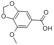 CAS 登录号：526-34-1， 7-甲氧基-1,3-苯并二氧戊环-5-羧酸