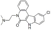 CAS#: 52865-60-8, 10-Chloro-5-(2-Dimethylaminoethyl)-7H-Indolo(2,3-c)Quinoline-6(5H)-One